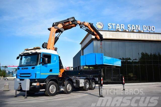Scania V8 R500 8x4 PALFINGER PK 100002 CRANE FLY JIB Tractores (camiões)