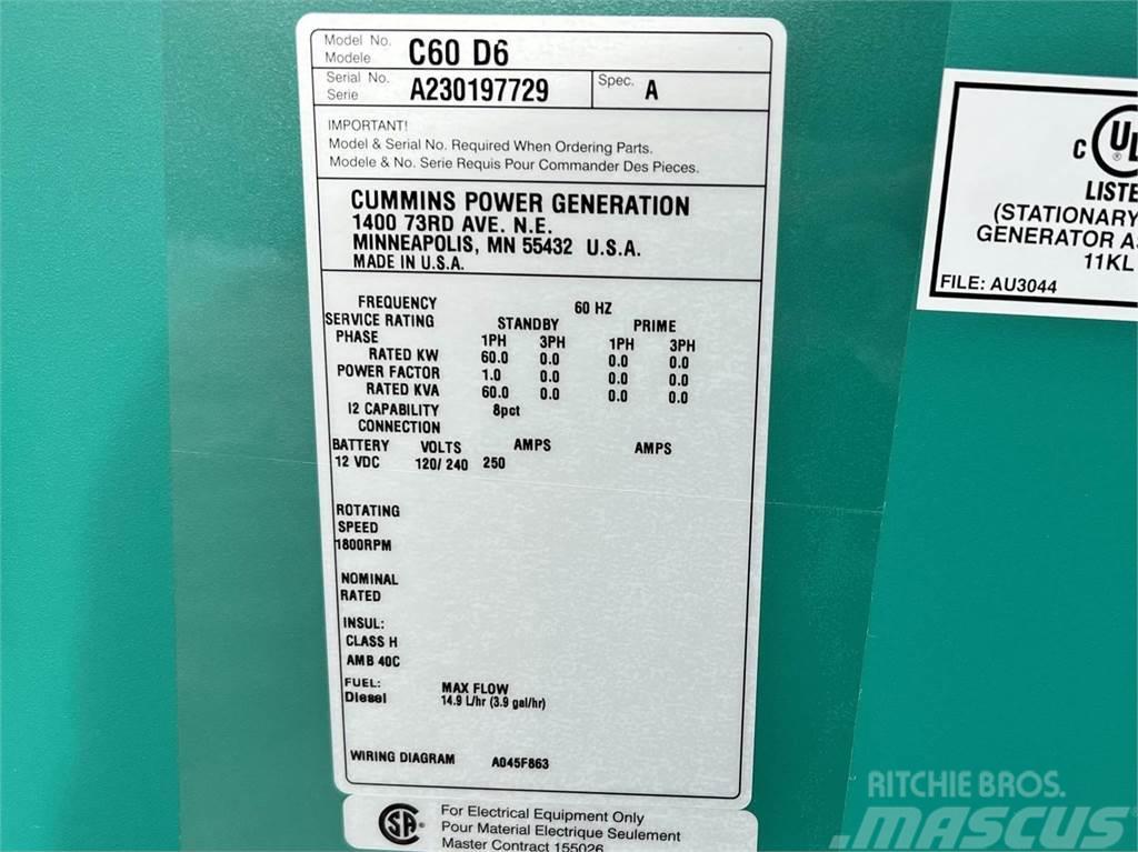 Cummins C60D6C Diesel Generators