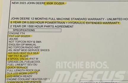 John Deere 950K LGP Dozers - Tratores rastos