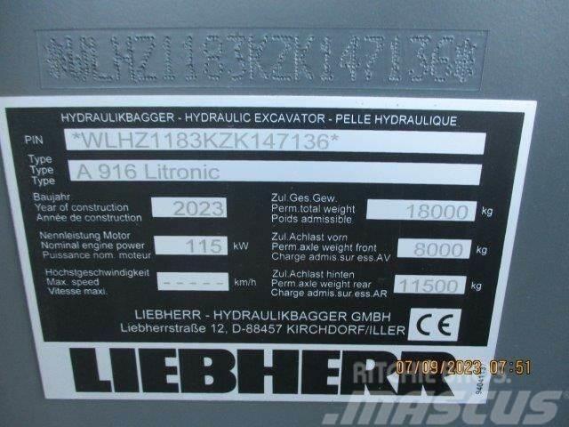 Liebherr A 916 Litronic G6.0-D Escavadoras de rodas