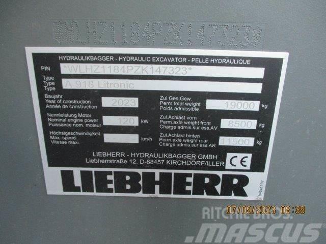 Liebherr A 918 Litronic G6.0-D Escavadoras de rodas
