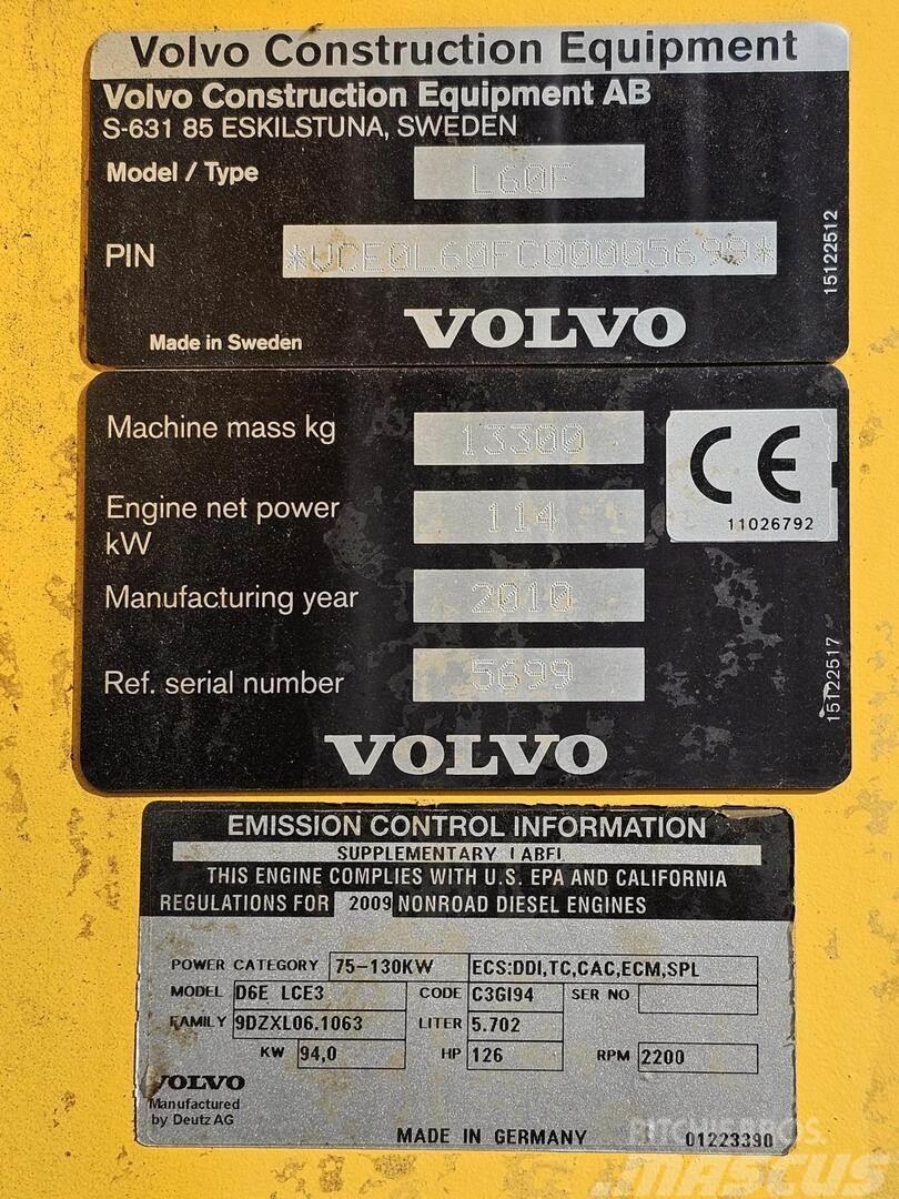 Volvo L60F Pás carregadoras de rodas
