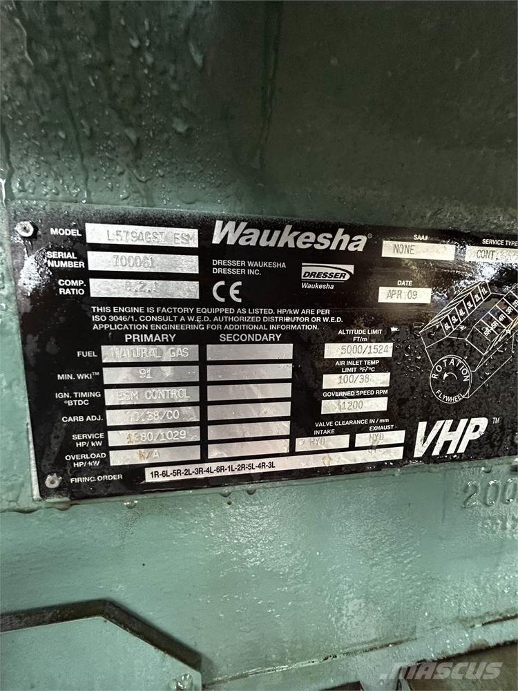 Waukesha L5794GSI EMS, 2009, Gillette, Wyoming, Estados Unidos equipamentos de compressão de