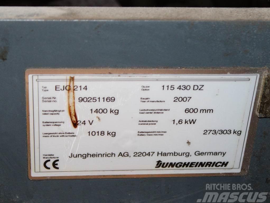 Jungheinrich EJC 214 115-430DZ Empilhador para operador externo