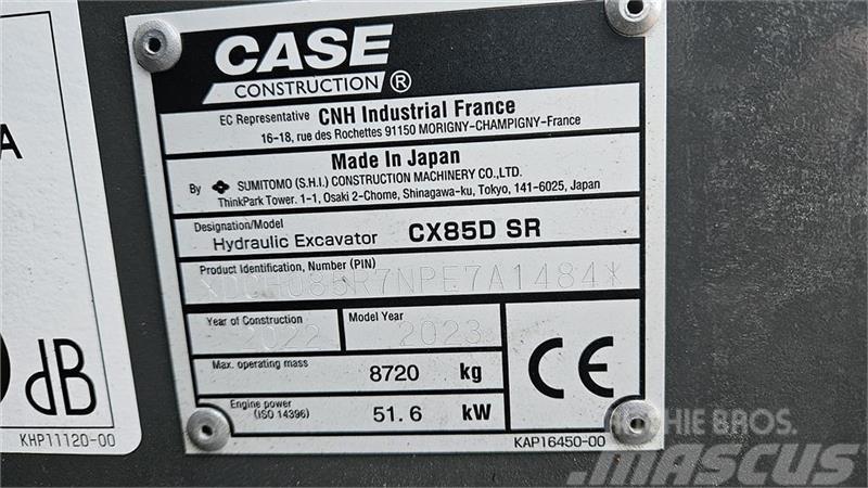 CASE CX85D SR Escavadoras de rastos