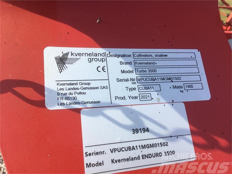 Kverneland Turbo 3500 - 3.5m. / 3 rækker strigletænder Grades