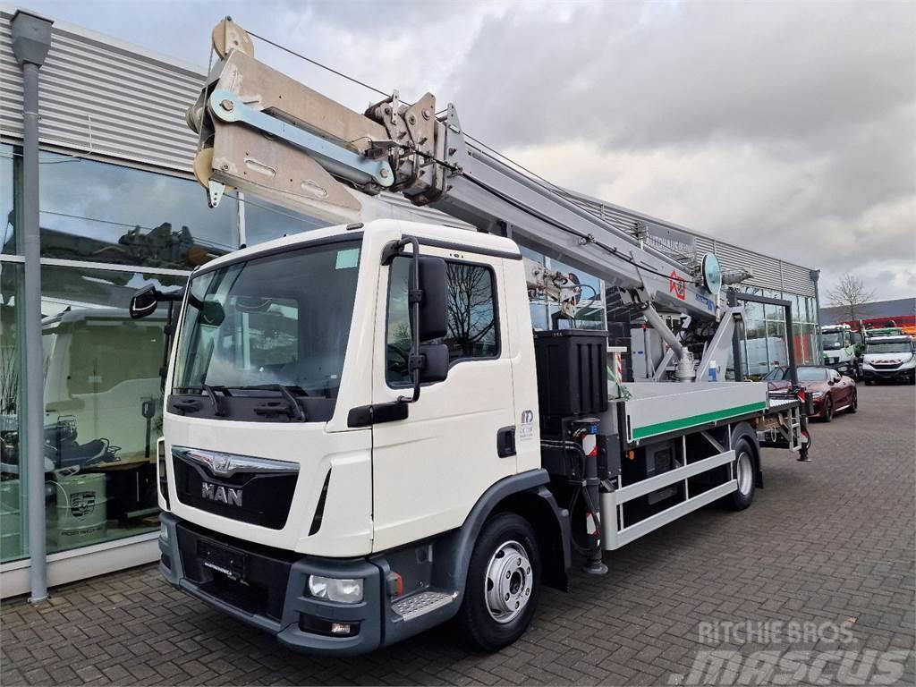 MAN TGL 8.180 Crane truck (+lifting basket) Böcker AK3 Plataformas aéreas montadas em camião
