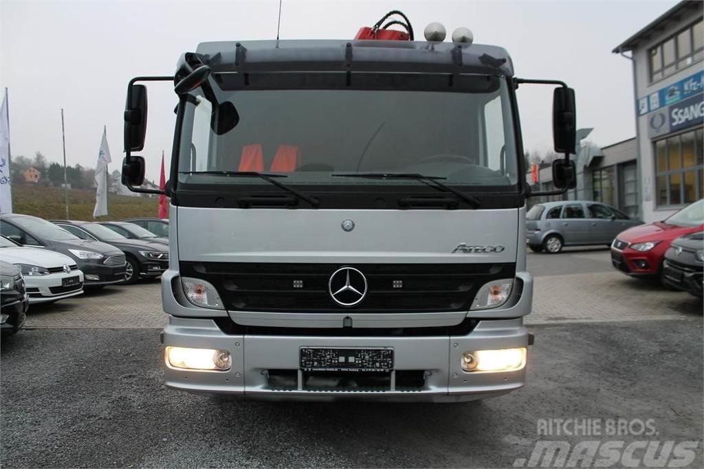 Mercedes-Benz Atego 1322 Vehicle transporter + crane MKG HMK132H Camiões de Transporte Auto