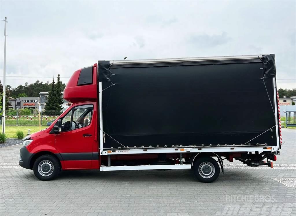 Mercedes-Benz Sprinter 319 CDI Plandeka + Firana + Winda 750kg S Camiões estrado/caixa aberta