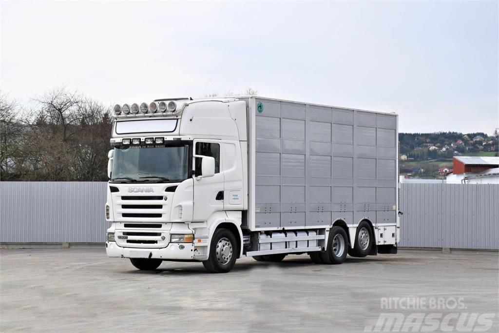 Scania R 500 TIERTRANSPORTWAGEN 7,10m / 4STOCK Camiões de transporte de animais