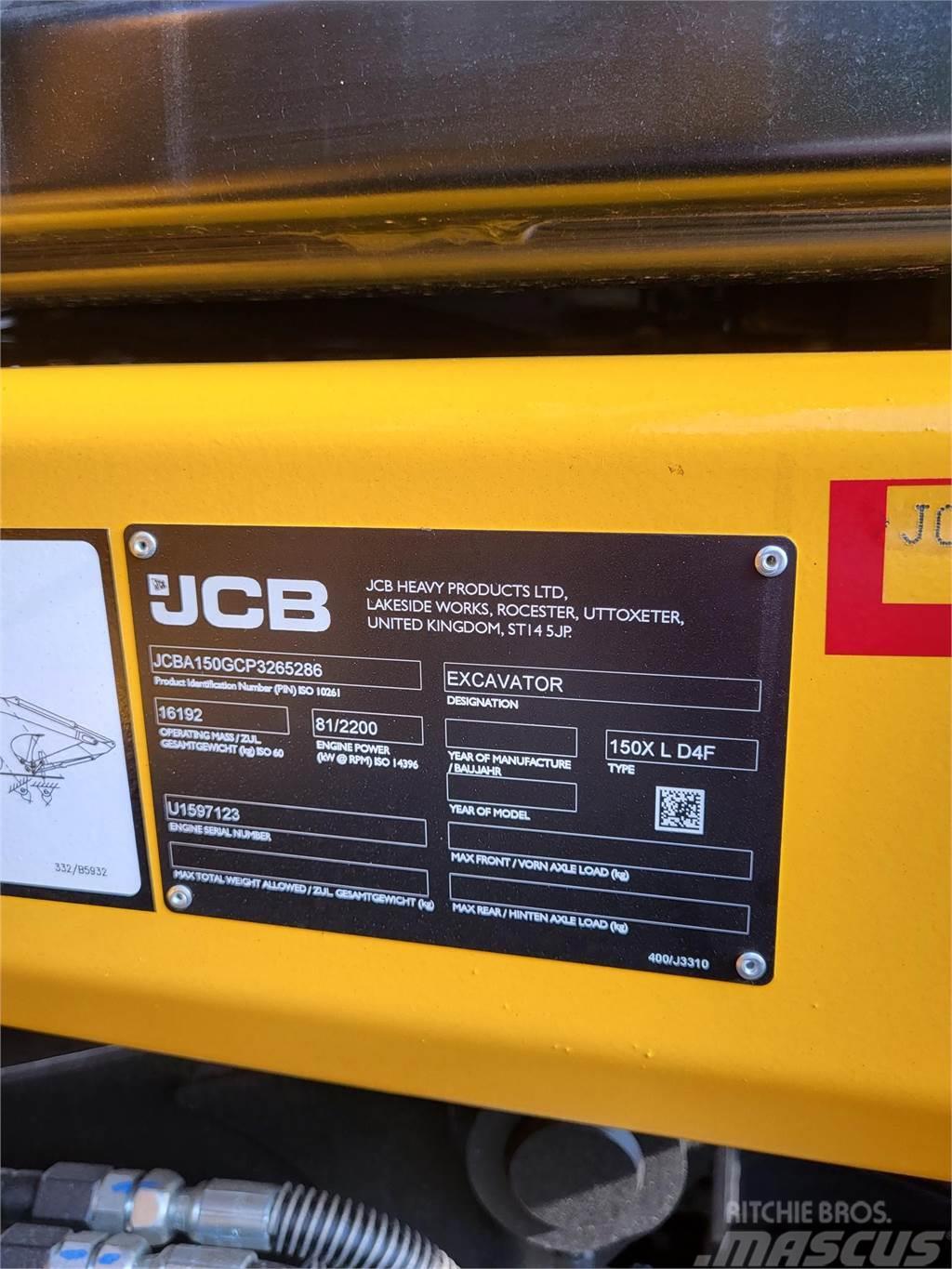 JCB 150X Escavadoras de rastos
