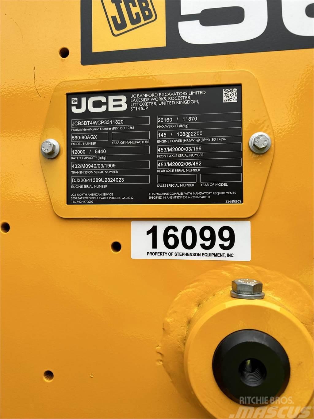 JCB 560-80 AGRI XTRA Manipuladores telescópicos