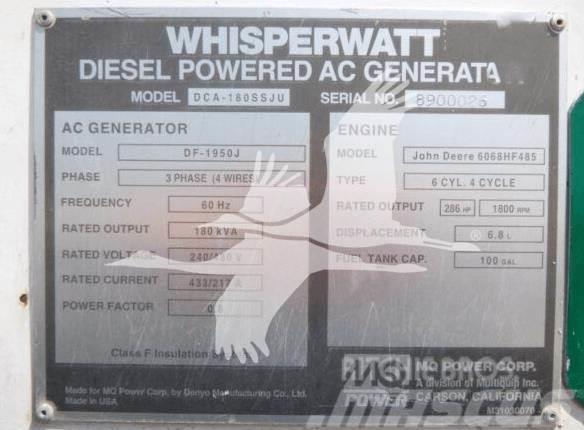 MultiQuip WHISPERWATT DCA180SSJU Geradores Gás