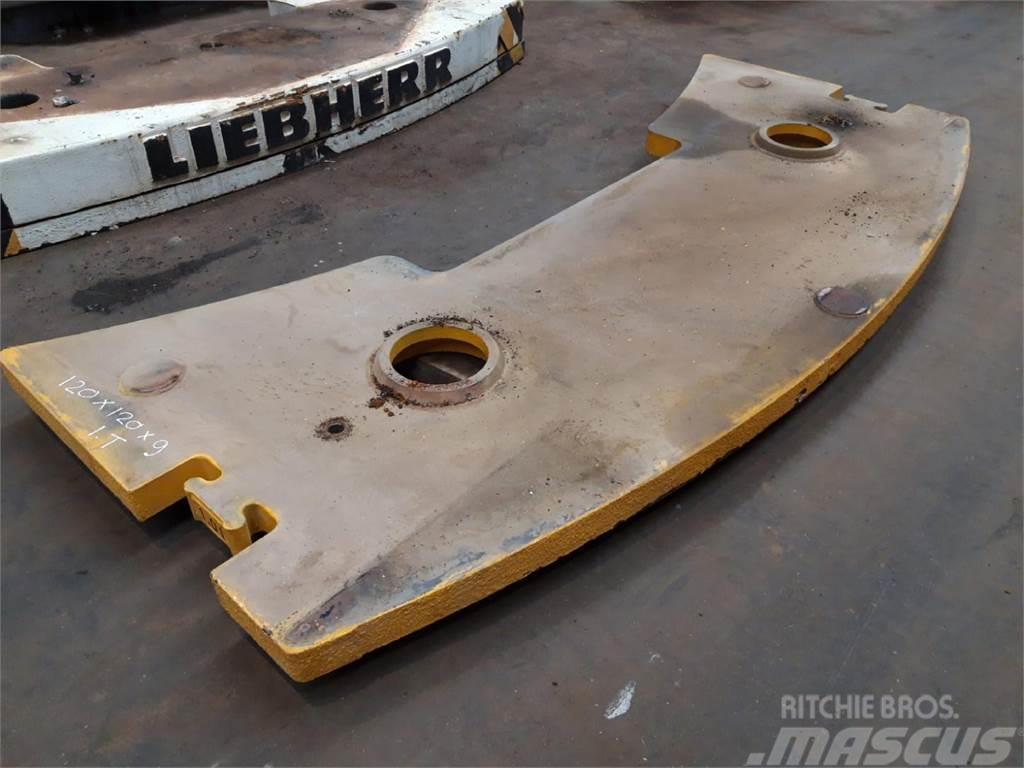 Liebherr LTM 1050-1 counterweight 1 ton Peças e equipamento de gruas