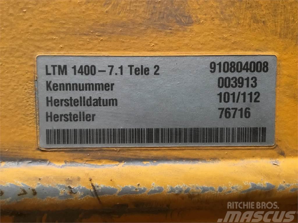 Liebherr LTM 1400-7.1 telescopic section 2 Peças e equipamento de gruas