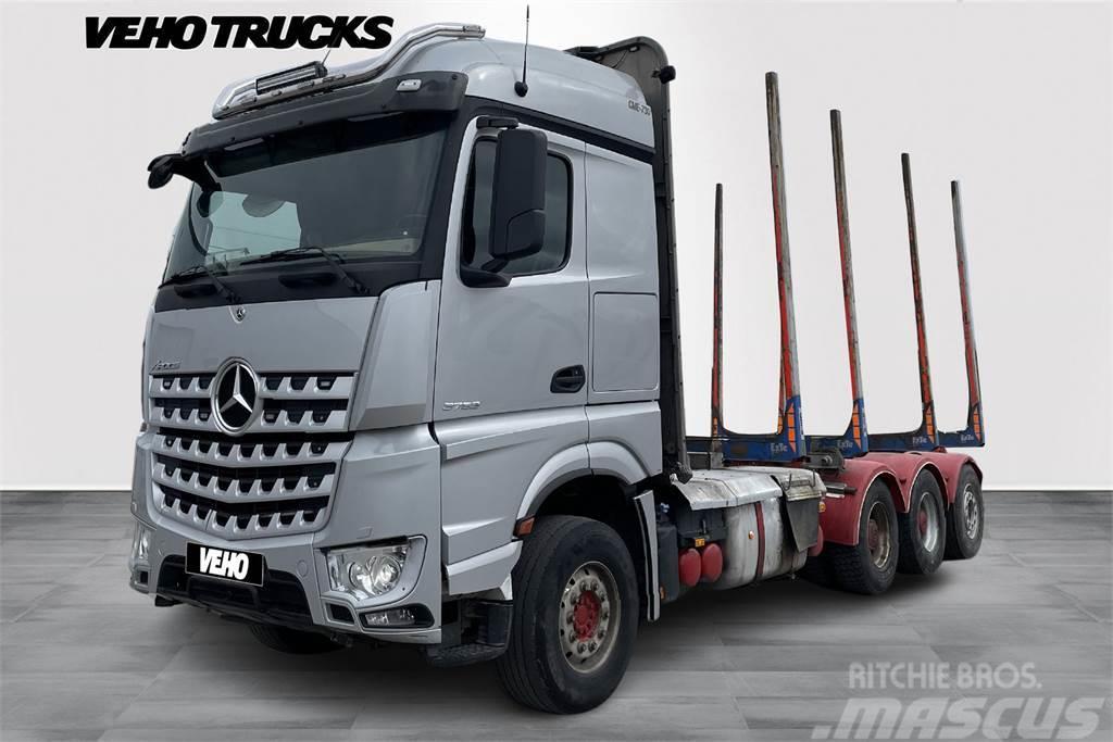 Mercedes-Benz AROCS 3663 L RIIKO- puuvarustus Camiões de transporte de troncos