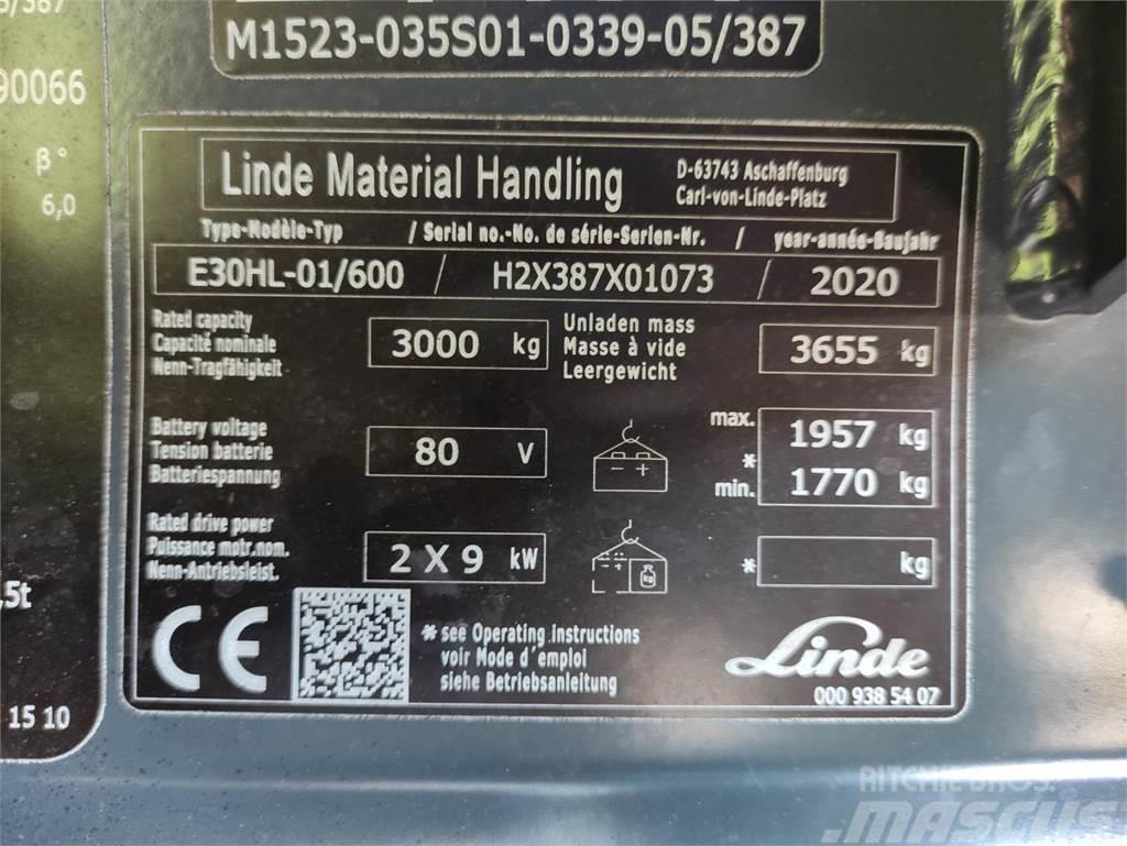 Linde E30HL-01/600-387 Empilhadores eléctricos