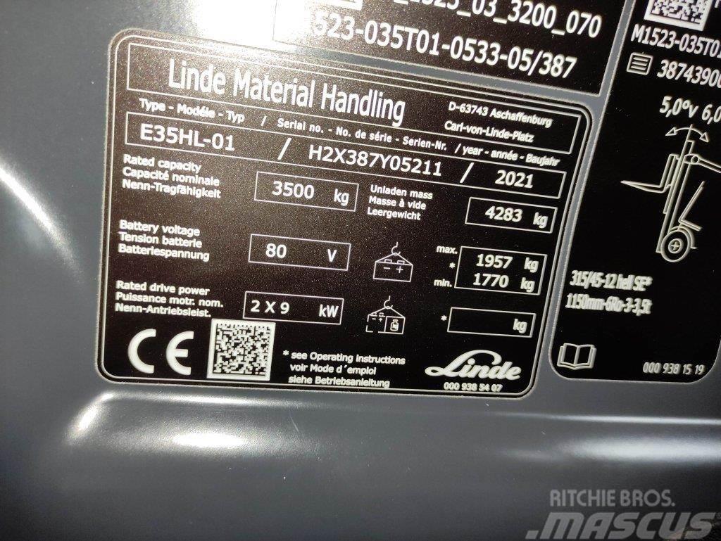 Linde E35HL-01-387 *Batterie NEU* Empilhadores eléctricos