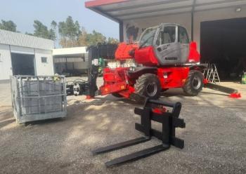 Manitou MRT 1850 + basket + remote control + forks