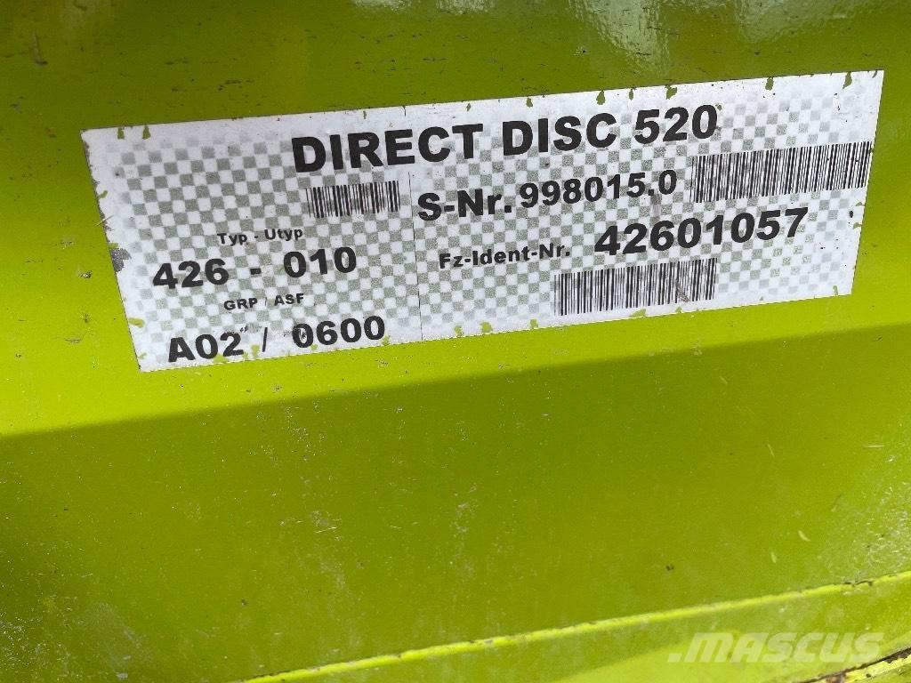 CLAAS Direct Disc 520 Forrageiras auto-propulsionadas