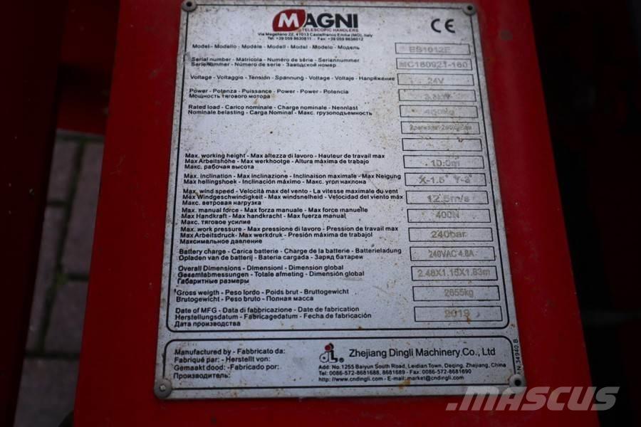 Magni ES1012E Valid inspection, *Guarantee! Electric, 10 Elevadores de tesoura