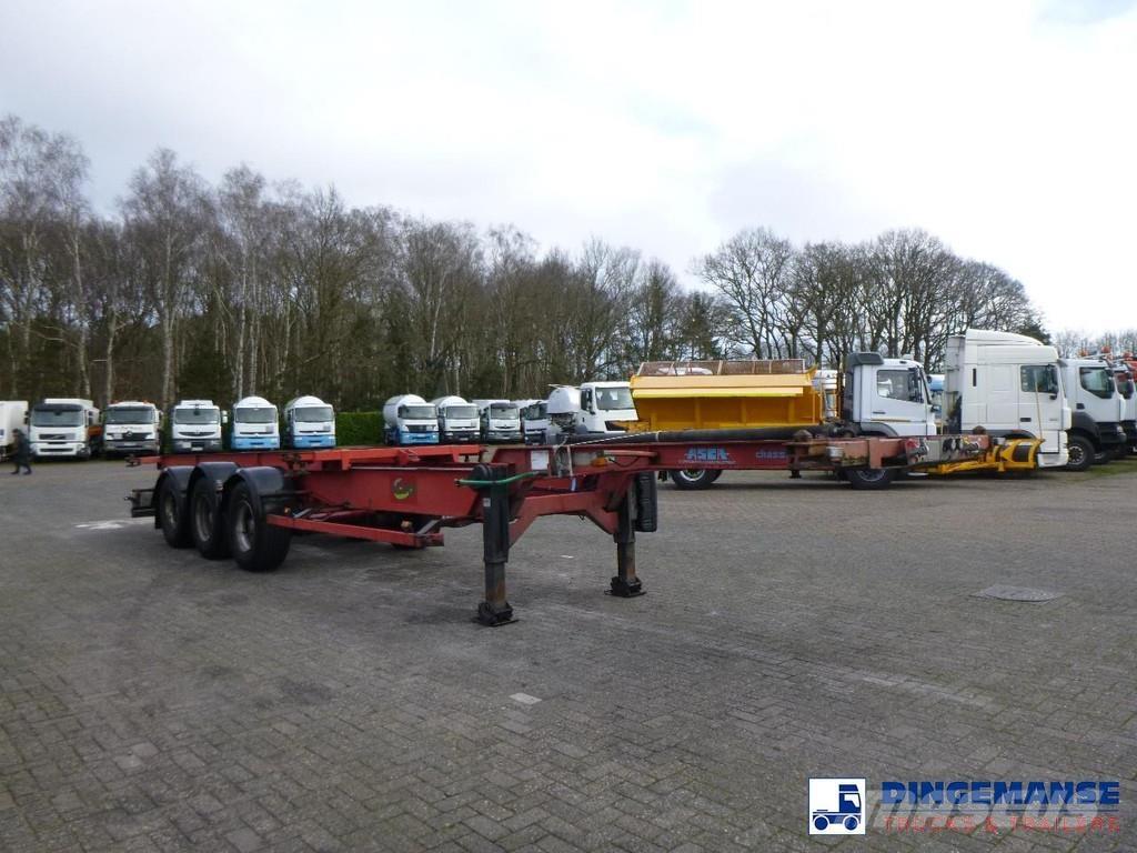 Asca 3-axle container trailer Semi Reboques Porta Contentores