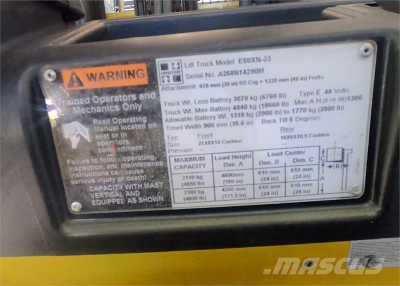Hyster E50XN Empilhadores eléctricos