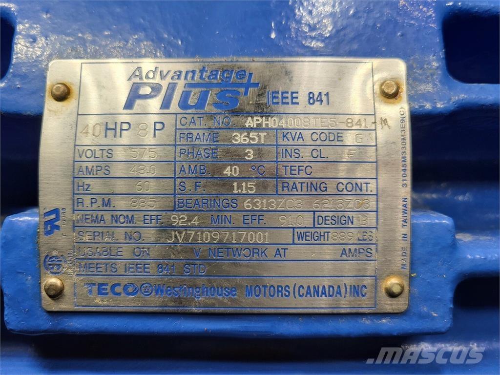TECO-WESTINGHOUSE APH04008TE5-841 Motores industriais