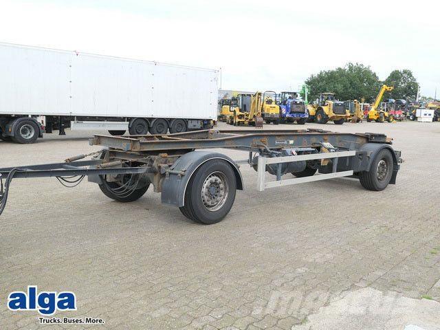 Hüffermann HSA 18.70, Container, Schlitten, SAF, Luftfed. Reboques articulados