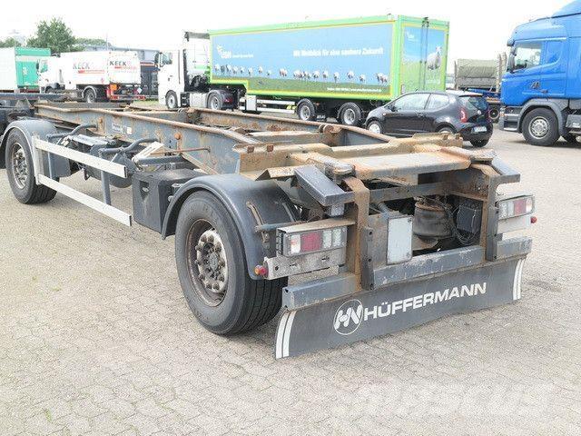 Hüffermann HSA 18.70, Container, Schlitten, SAF, Luftfed. Reboques articulados