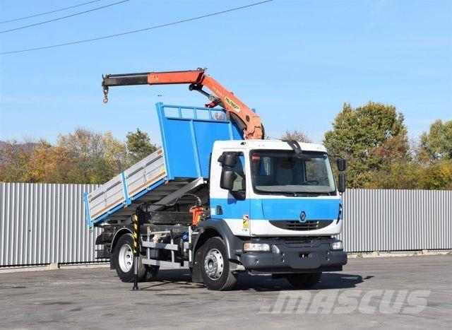 Renault MIDLUM 270 DXI *TIPPER 3,50m *PK 8501-K/FUNK Camiões grua
