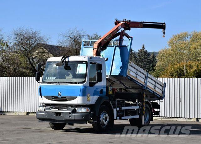 Renault MIDLUM 270 DXI *TIPPER 3,50m *PK 8501-K/FUNK Camiões grua