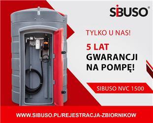 Sibuso NVC 1500L zbiornik Diesel z szafą