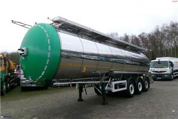 Feldbinder Chemical (non ADR) tank inox 34 m3 / 1 comp