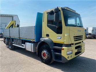 Iveco STRALIS 350 with sides 6x2, crane,EURO 3 vin 002