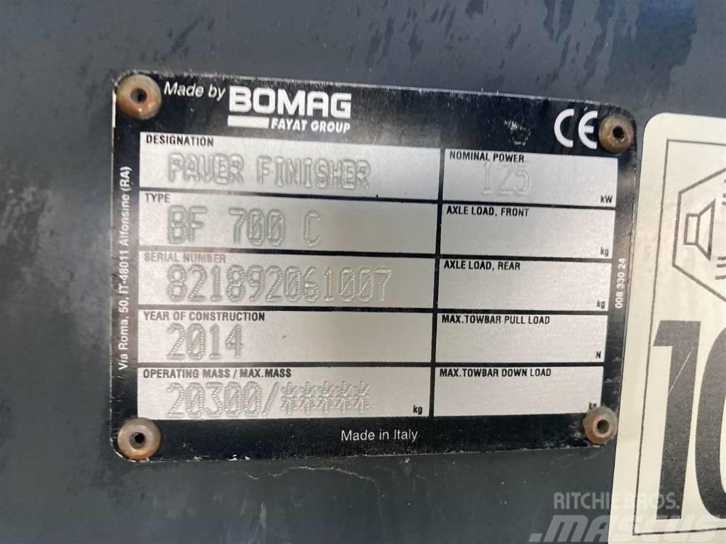 Bomag BF 700 C-2 S500 Stage IV/Tier 4f Pavimentadoras de asfalto