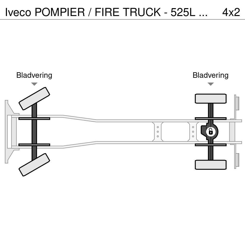 Iveco POMPIER / FIRE TRUCK - 525L TANK - LIGHT TOWER - G Carros de bombeiros