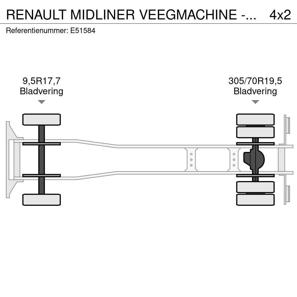 Renault MIDLINER VEEGMACHINE - BALAYEUSE Camiões varredores