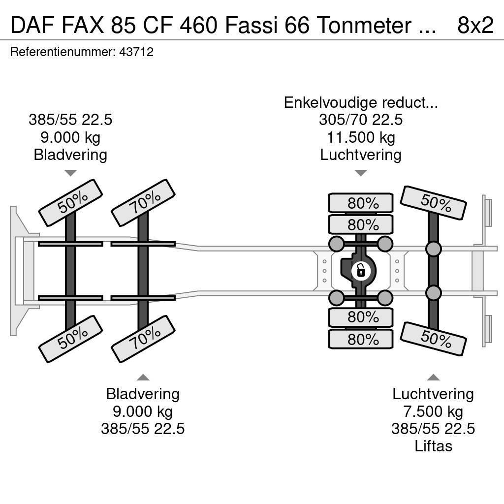 DAF FAX 85 CF 460 Fassi 66 Tonmeter laadkraan Gruas Todo terreno