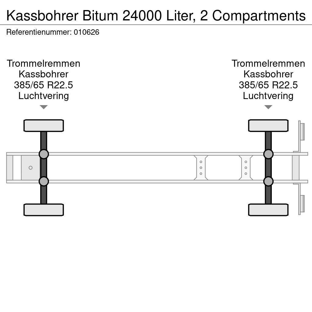 Kässbohrer Bitum 24000 Liter, 2 Compartments Semi Reboques Cisterna