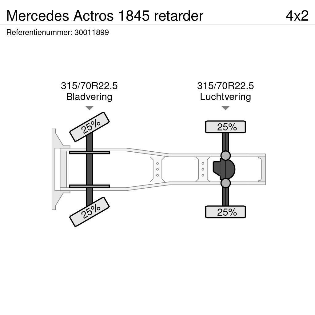 Mercedes-Benz Actros 1845 retarder Tractores (camiões)