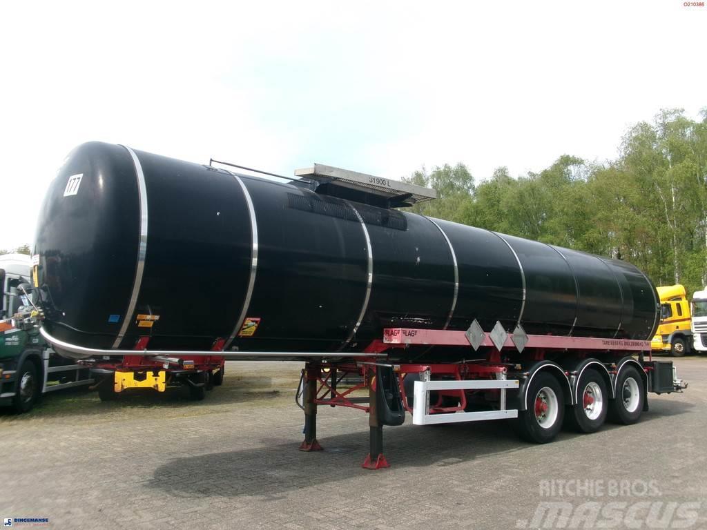 LAG Bitumen tank inox 31.9 m3 / 1 comp Semi Reboques Cisterna