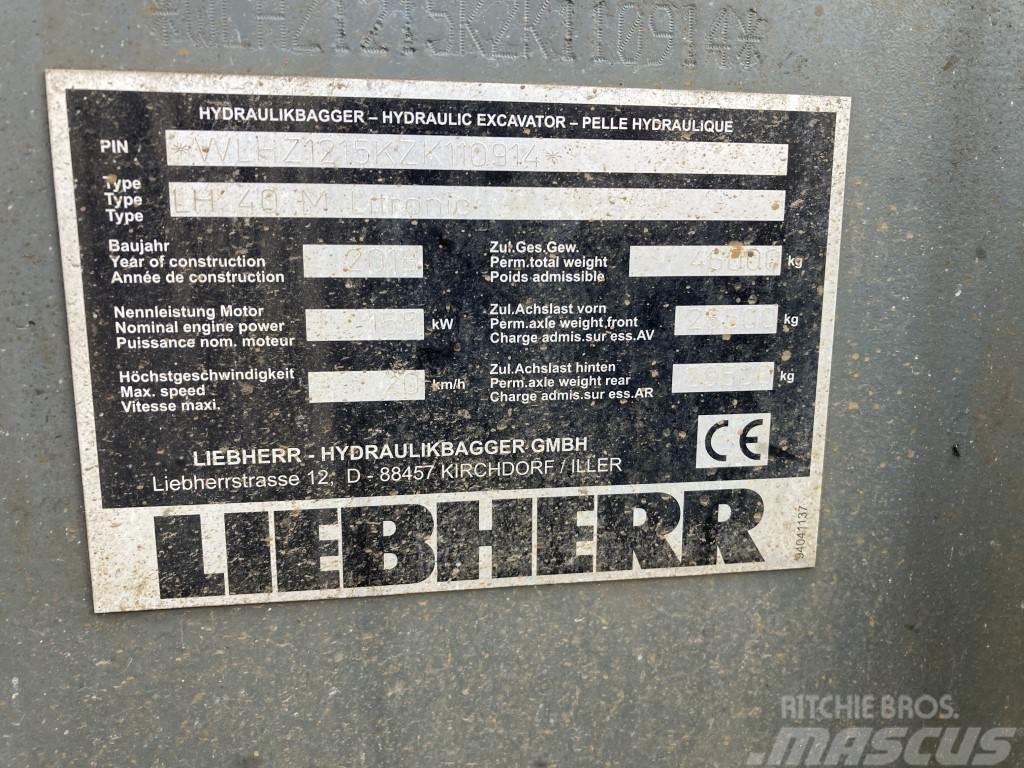 Liebherr LH 40 M Industry Litronic Manipuladores de resíduos / indústria