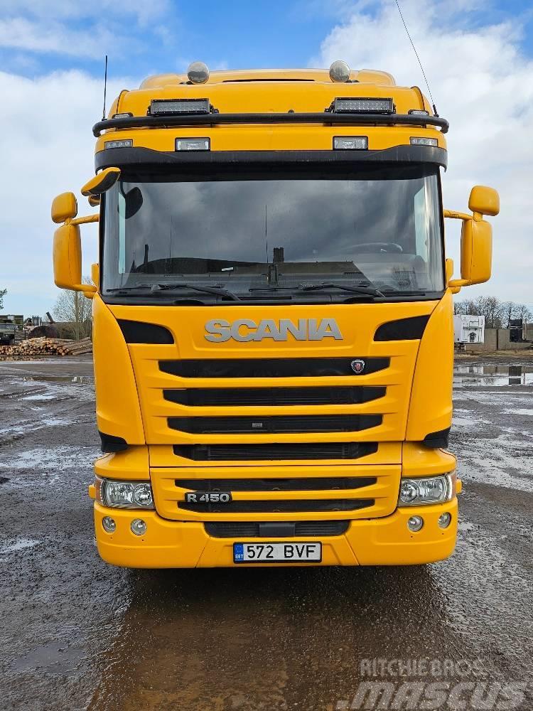 Scania R 450+HAAGIS Camiões de transporte de troncos