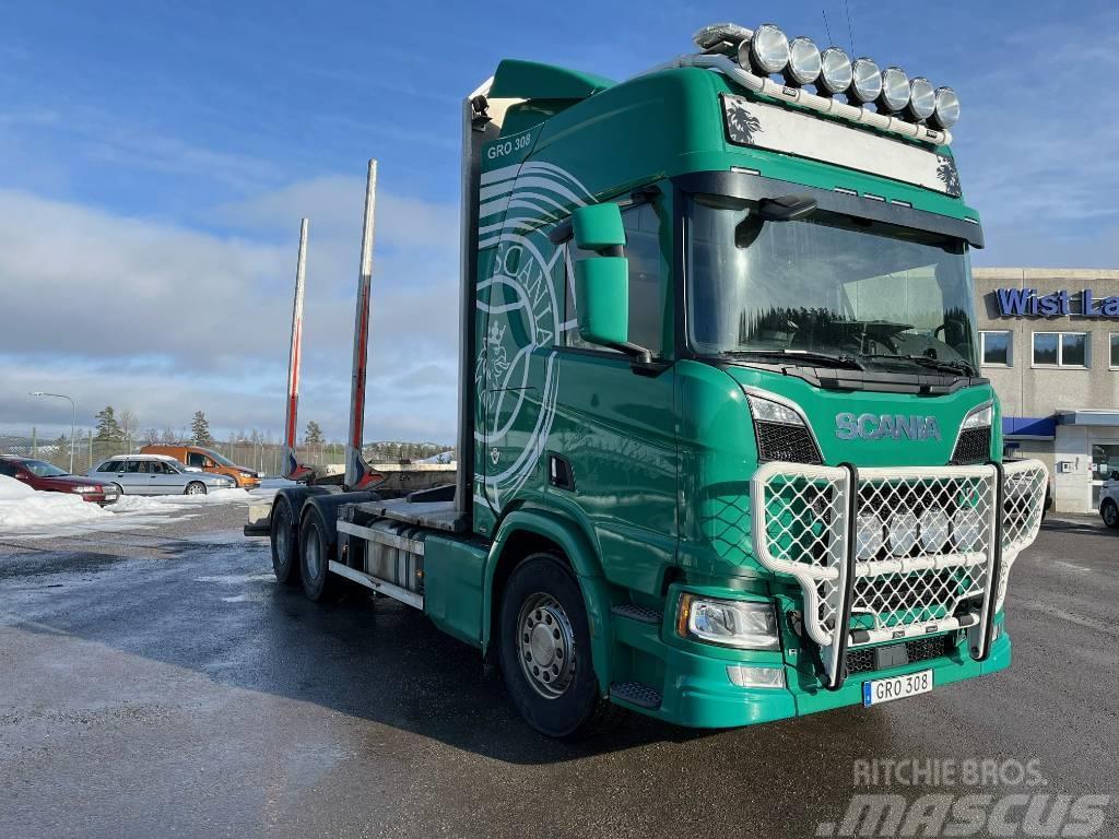 Scania R650 Skogsbil Camiões de transporte de troncos