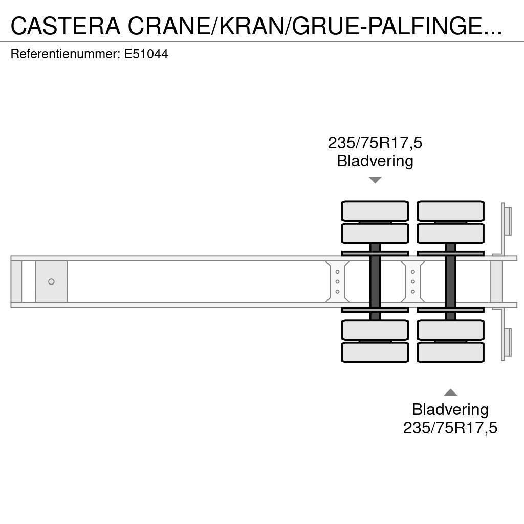 Castera CRANE/KRAN/GRUE-PALFINGER 22002 (2xHydr.) Semi Reboques Carga Baixa