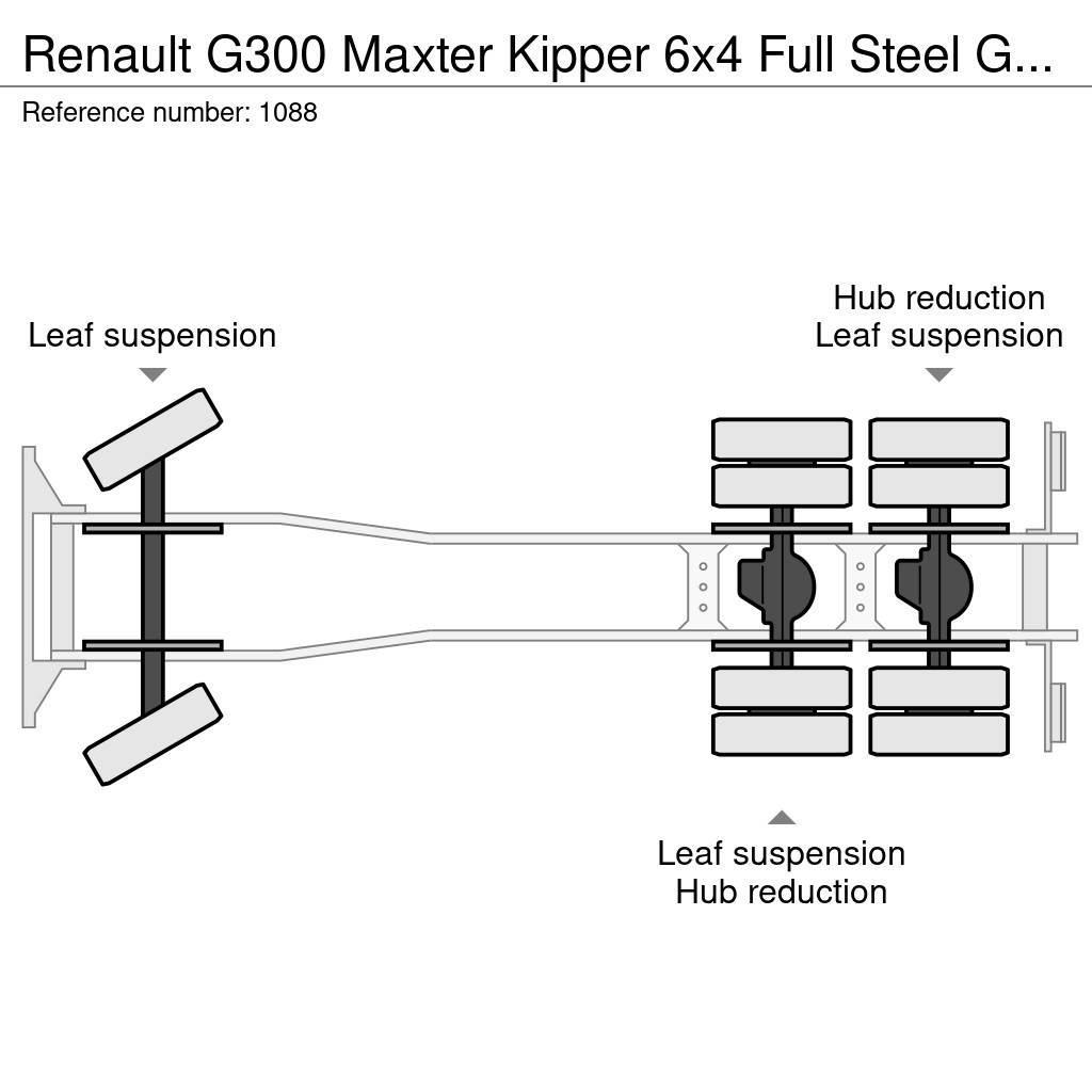 Renault G300 Maxter Kipper 6x4 Full Steel Good Condition Camiões basculantes