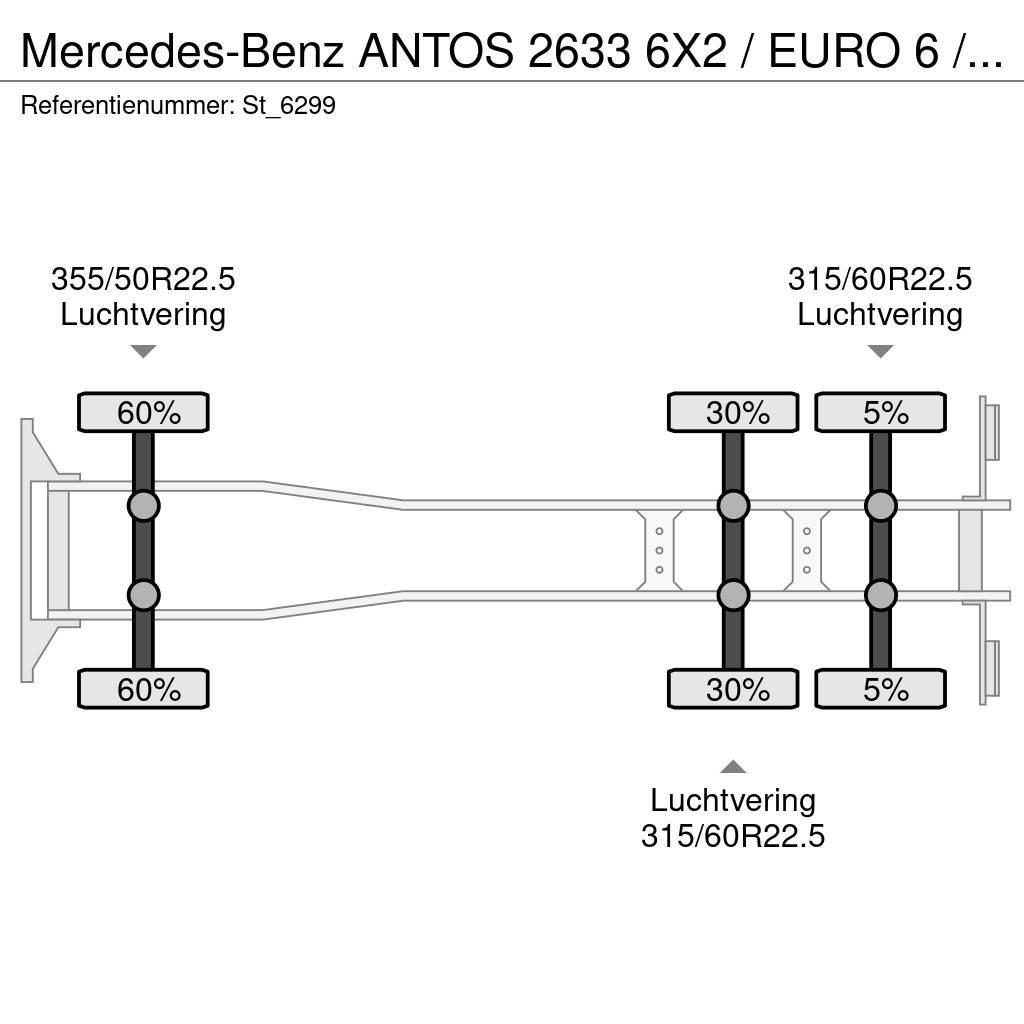 Mercedes-Benz ANTOS 2633 6X2 / EURO 6 / OPRIJ / MACHINE TRANSPOR Camiões de Transporte Auto