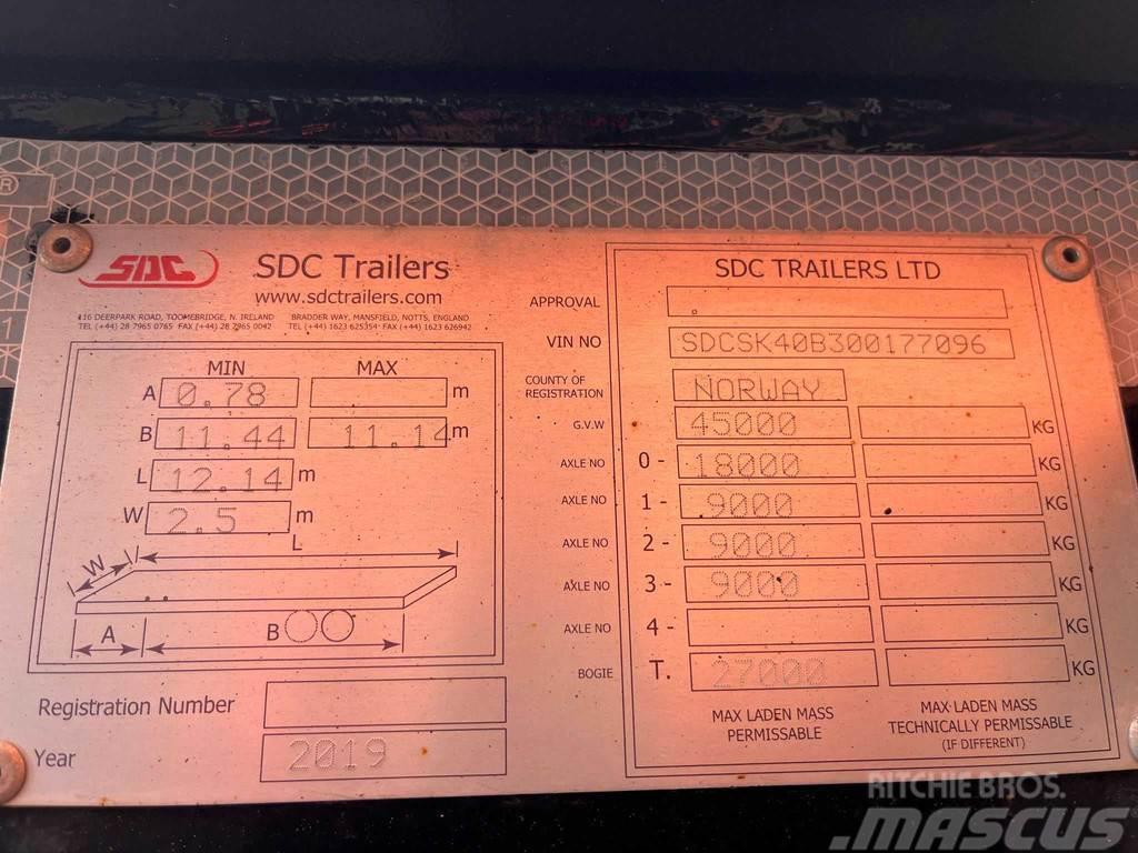 SDC TRAILERS Semitrailer Semi Reboques Porta Contentores