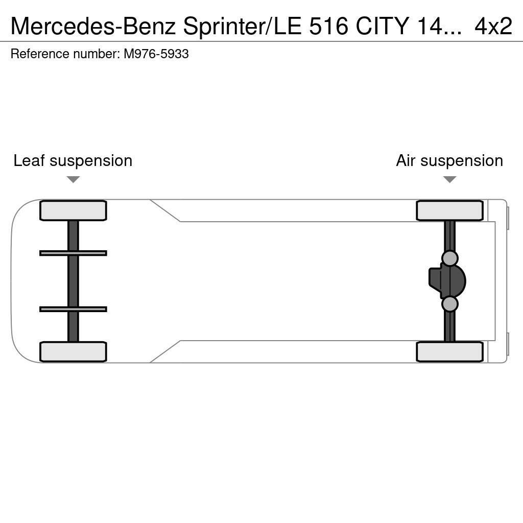 Mercedes-Benz Sprinter/LE 516 CITY 14 PCS AVAILABLE / PASSANGERS Autocarros urbanos